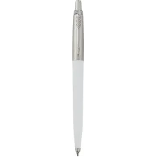 Set 50 pixuri personalizate Parker Jotter Reciclat, alb, cerneala scriere neagra