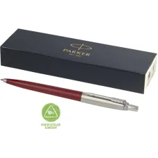 Set 50 pixuri personalizate Parker Jotter Reciclat, rosu inchis, cerneala scriere neagra