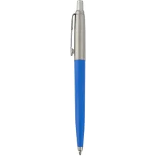 Set 50 pixuri personalizate Parker Jotter Reciclat, albastru process, cerneala scriere neagra