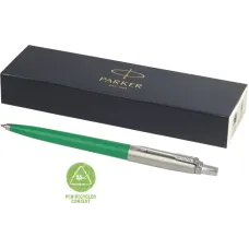 Set 50 pixuri personalizate Parker Jotter Reciclat, verde, cerneala scriere neagra