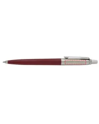 Set 50 pixuri personalizate Parker Jotter Reciclat, rosu inchis, cerneala scriere neagra