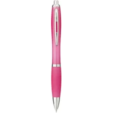 Set 100 pixuri Nash personalizate, plastic, corp si grip roz, cerneala scriere neagra