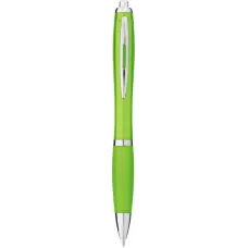 Set 100 pixuri Nash personalizate, plastic, corp si grip lime, cerneala scriere neagra