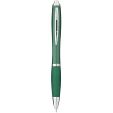 Set 100 pixuri Nash personalizate, plastic, corp si grip verde, cerneala scriere neagra