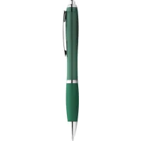 Set 100 pixuri Nash personalizate, plastic, corp si grip verde, cerneala scriere neagra