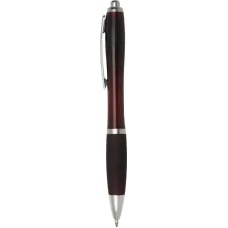 Set 100 pixuri Nash personalizate, plastic, corp si grip merlot, cerneala scriere neagra