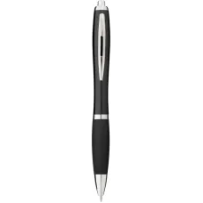 Set 100 pixuri Nash personalizate, plastic, corp si grip negru, cerneala scriere neagra