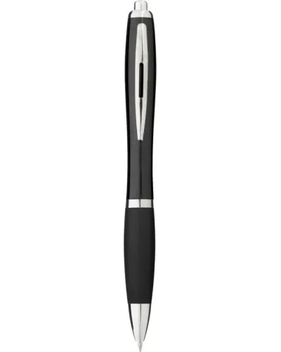 Set 100 pixuri Nash personalizate, plastic, corp si grip negru, cerneala scriere neagra