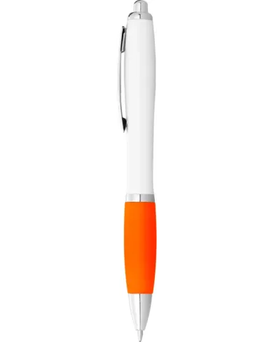 Set 100 pixuri Nash personalizate, plastic, corp alb si grip orange
