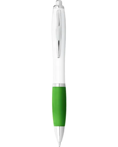 Set 100 pixuri Nash personalizate, plastic, corp alb si grip lime