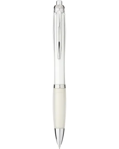 Set 100 pixuri Nash personalizate, plastic, corp si grip alb transparent
