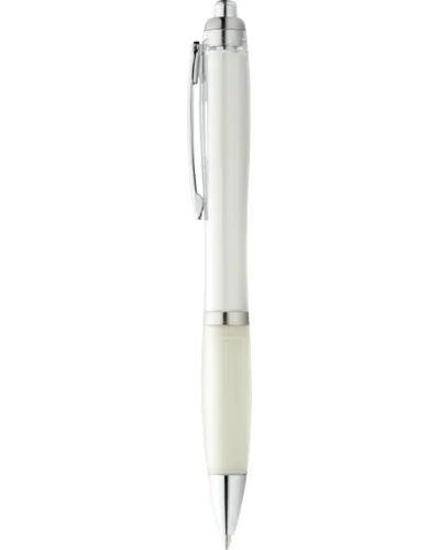 Set 100 pixuri Nash personalizate, plastic, corp si grip alb transparent
