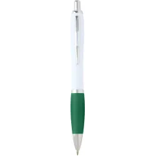 Set 100 pixuri Nash personalizate, plastic reciclat, corp alb si grip verde, cerneala scriere neagra