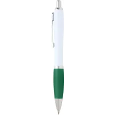 Set 100 pixuri Nash personalizate, plastic reciclat, corp alb si grip verde, cerneala scriere neagra