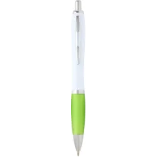 Set 100 pixuri Nash personalizate, plastic reciclat, corp alb si grip lime, cerneala scriere neagra