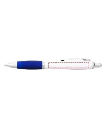 Set 100 pixuri Nash personalizate, plastic, corp alb si grip albastru royal