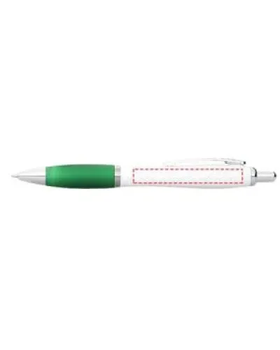 Set 100 pixuri Nash personalizate, plastic, corp alb si grip verde