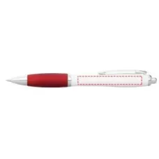 Set 100 pixuri Nash personalizate, plastic, corp alb si grip rosu