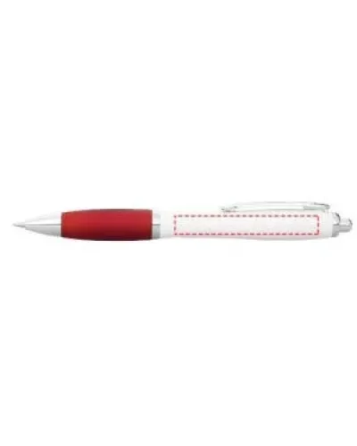 Set 100 pixuri Nash personalizate, plastic, corp alb si grip rosu