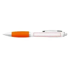 Set 100 pixuri Nash personalizate, plastic, corp alb si grip orange