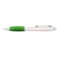 Set 100 pixuri Nash personalizate, plastic, corp alb si grip lime