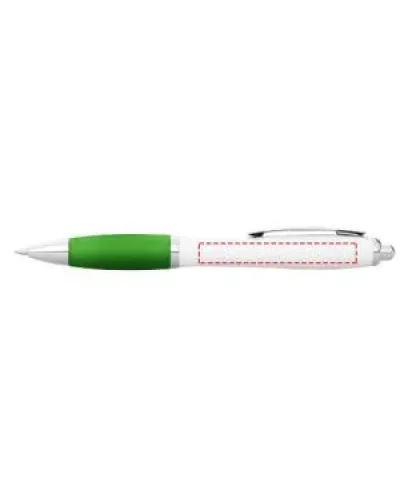 Set 100 pixuri Nash personalizate, plastic, corp alb si grip lime