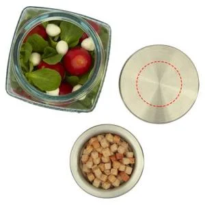 Set 25 boluri de salata Authentic Lechug, personalizate, sticla reciclata