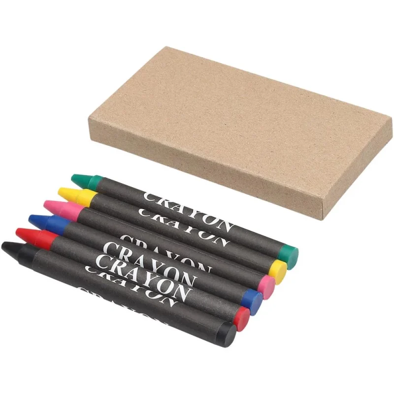 Set personalizat 6 creioane colorate cerate