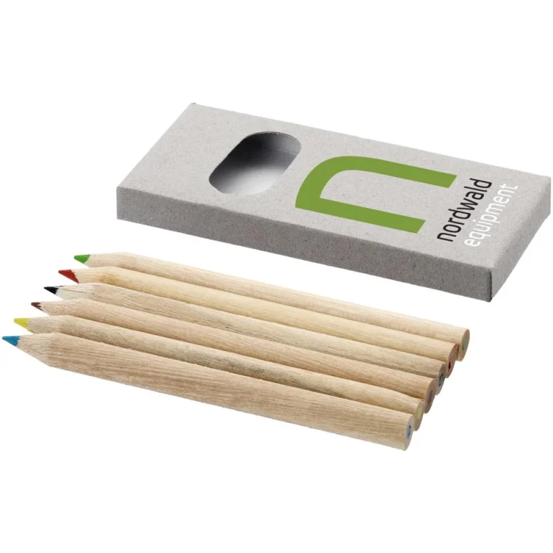 Set personalizat 6 creioane colorate