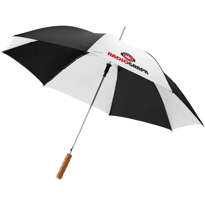 Lisa - umbrela personalizata, automata, maner lemn
